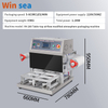 280 Tabletop Map Tray Sealing Machine Fast Food Nitrogen Flush Packaging Machine Nitrogen With Automatic Film Cut for Seafood
