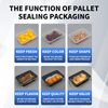 MAP Food Tray Boxes Sealer Automatic High Efficiency Foil Film Sealing Machine for Restaurant Takeaway Packaging