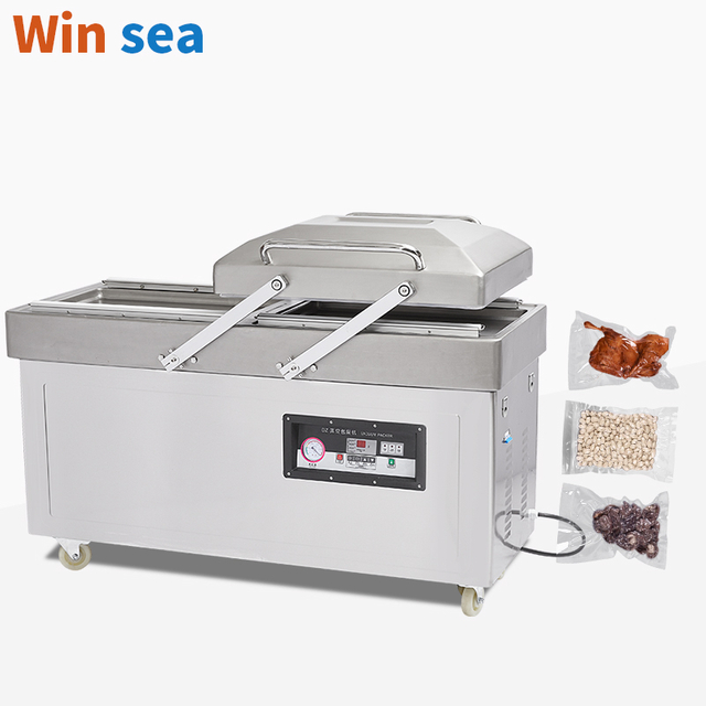 DZ600 Meat Vacuum Packing Machines Two-Chamber Vaccum Machine Vacuum Packing with 19-3/4