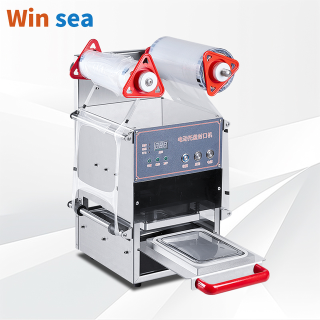High-efficiency Semi-automatic Tabletop Tray Sealing Machine, Suitable for Packaging Fruits, Meats And Other Foods.