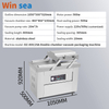DZ-4002SA Electric Double Chamber Vacuum Packing Machine for Chicken CE Certified Commercial Use Pouch Foil for Textiles