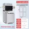YH-520Q Airflow Nitrogen Filling MAP Packaging Machine