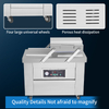 DZ-4002SA Electric Double Chamber Vacuum Packing Machine for Chicken CE Certified Commercial Use Pouch Foil for Textiles