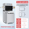 YH-280Q Airflow Nitrogen Filling MAP Packaging Machine