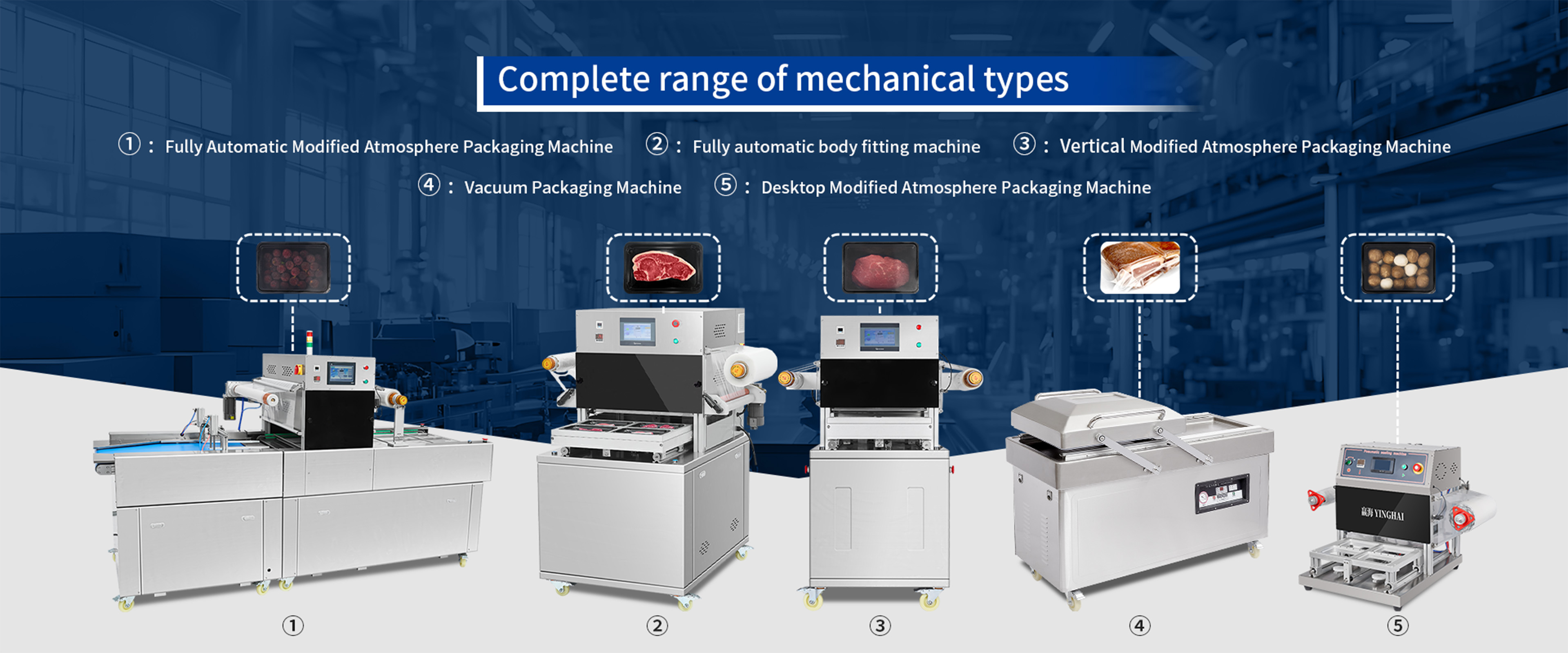 Complete Range of MAP Packaging Machinery